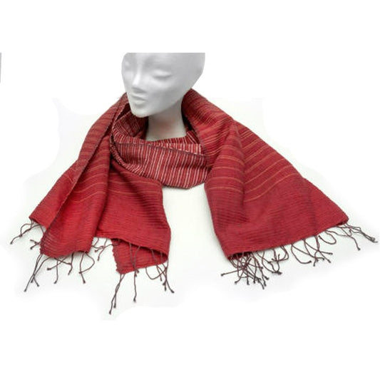 Sjal Deborah röd