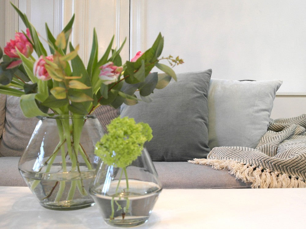 Kuddfodral grön sammet