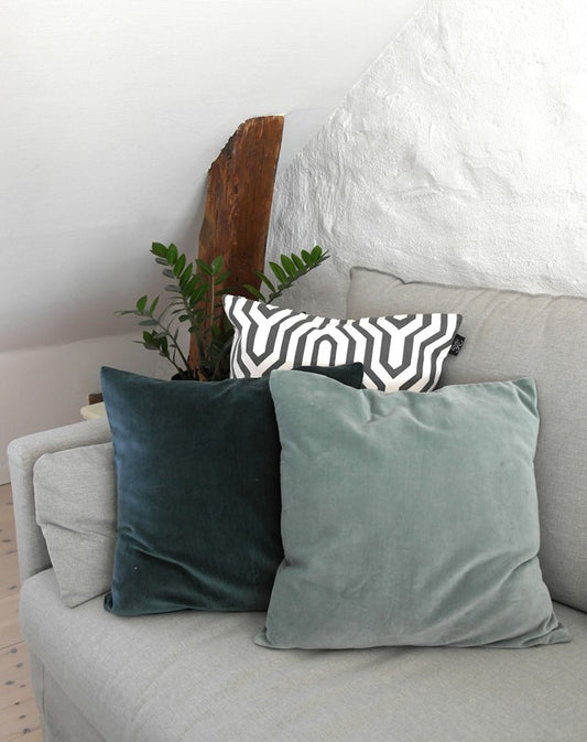 Kuddfodral Blå/grön