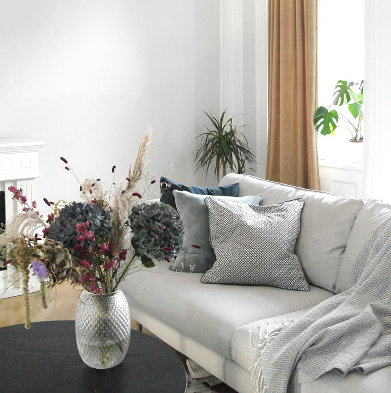 Kuddfodral grön sammet