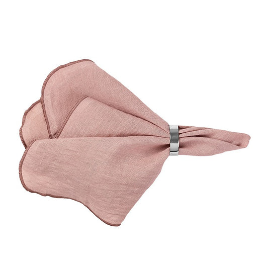Tygservett  Rosa